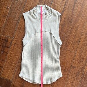Project Social T Ribbed Sleeveless Top - Cream